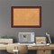 Cork Board, Rubino Cherry Scoop Wood Frame - Bulletin Board, Organization Board, Pin Board